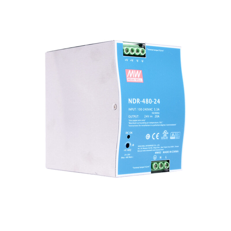 MEANWELL POWER SUPPLY NDR Series - 480W พาวเวอร์ซัพพลาย 20A 24VDC