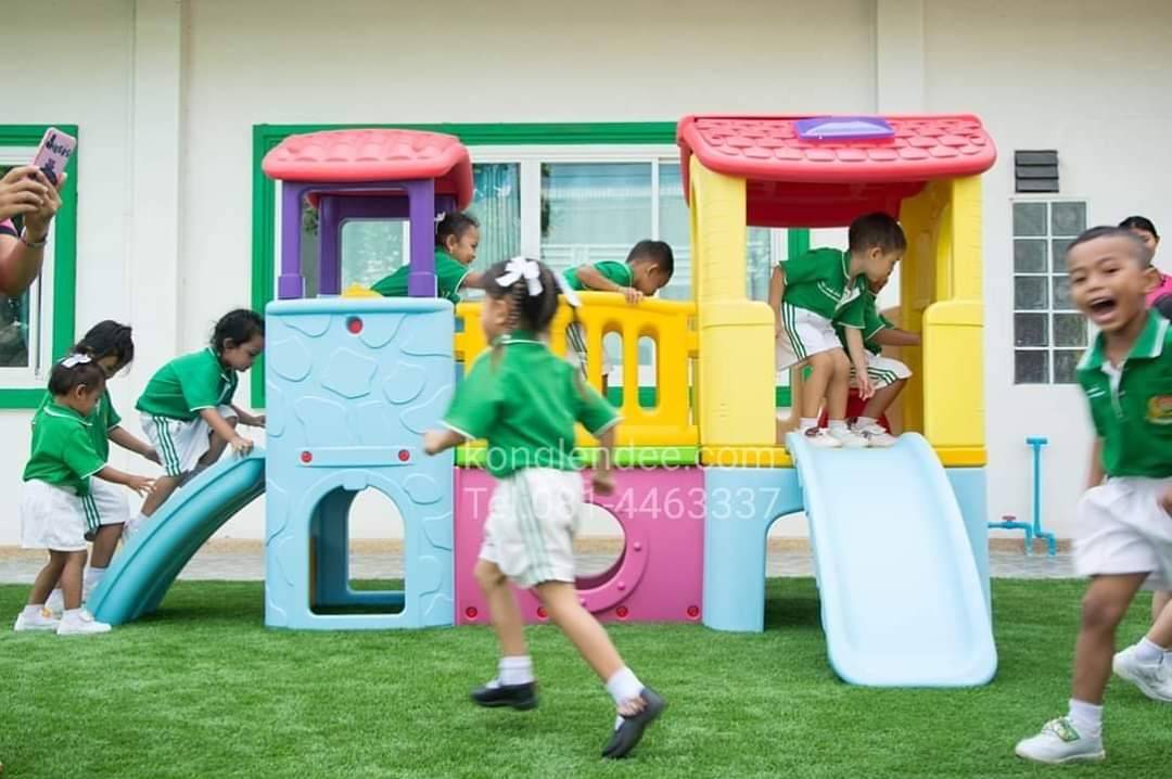 บ้านน้อย 2 ชั้นสีพลาเทล