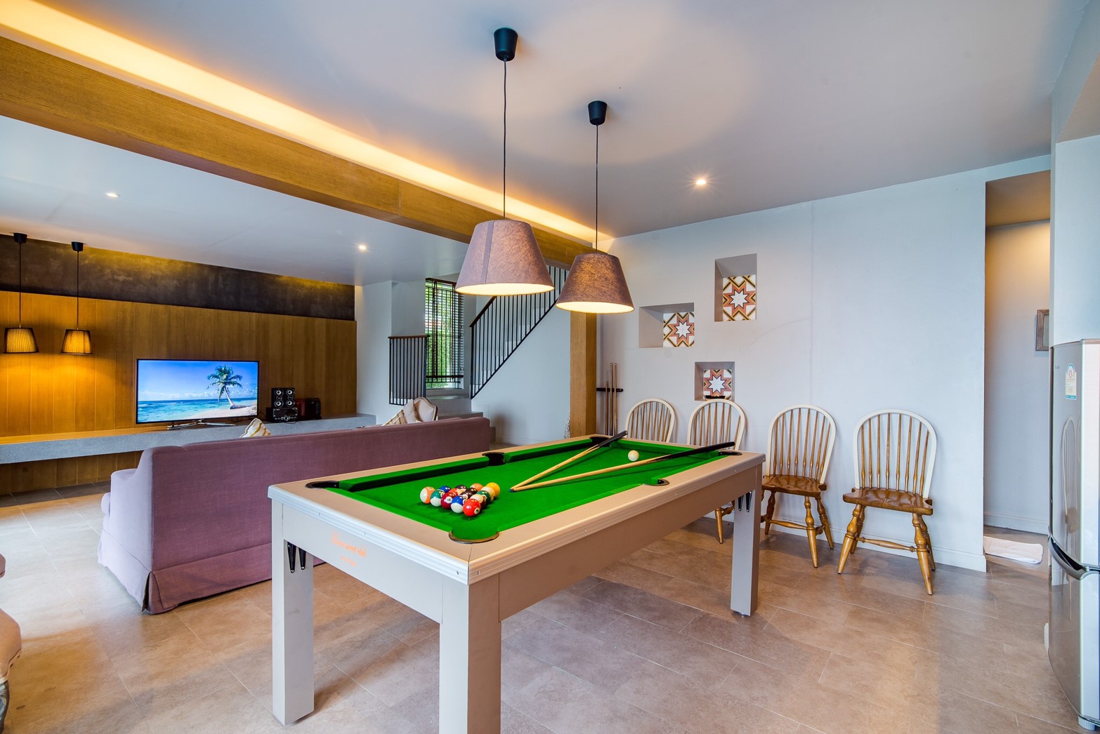 HR15019 บ้านพักหัวหิน บ้านทัศคานี บีช วิลล่า 1 ( Blue 3Bed Sea View )