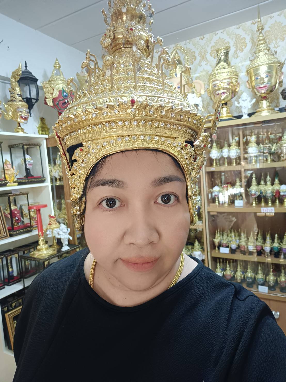 ชฎาพระ ขนาดสวมหัว เกรดพรีเมี่ยม