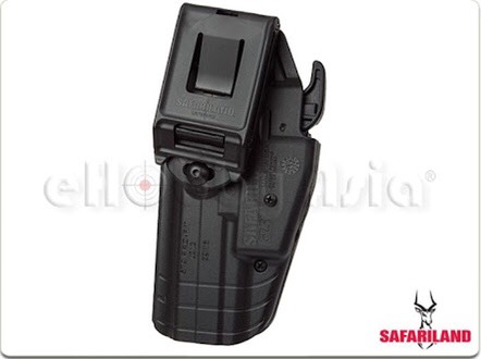New.SAFARILAND 579 Pro-Fit Holster !!! ซองปืนที่ใช้ได้กับปืนมากกว่า 200 รุ่น !!! คุณสมบัติ - ใช้ได้กับปืนมากกว่า 200 รุ่น !!! - มีระบบ Grip Lock System ป้องกันการแย่งปืน - ปรับองศาการ Grip ปืนได้ - วัสดุเป็นไนล่อน ลดการเกินรอย Compatible for Glock 17L, 34
