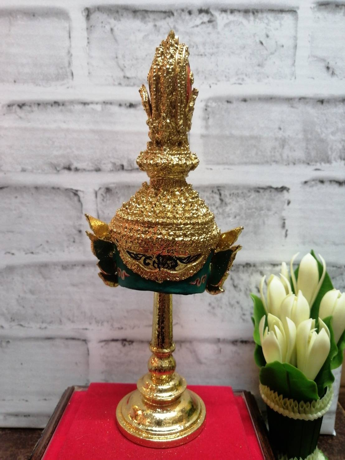 องคต ขนาดกลาง งานละเอียด เรซิ่นทองเค พร้อมฐานปิดทอง