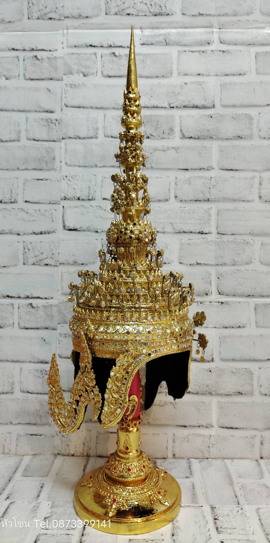 ชฎาพระ ขนาดสวมหัว ประดับกระจก