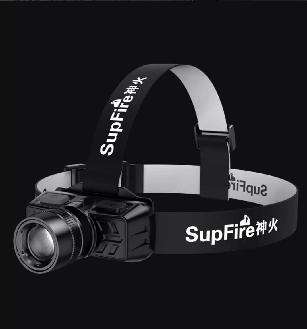 Supfire ไฟฉายคาดหัว USB charge / Zoom