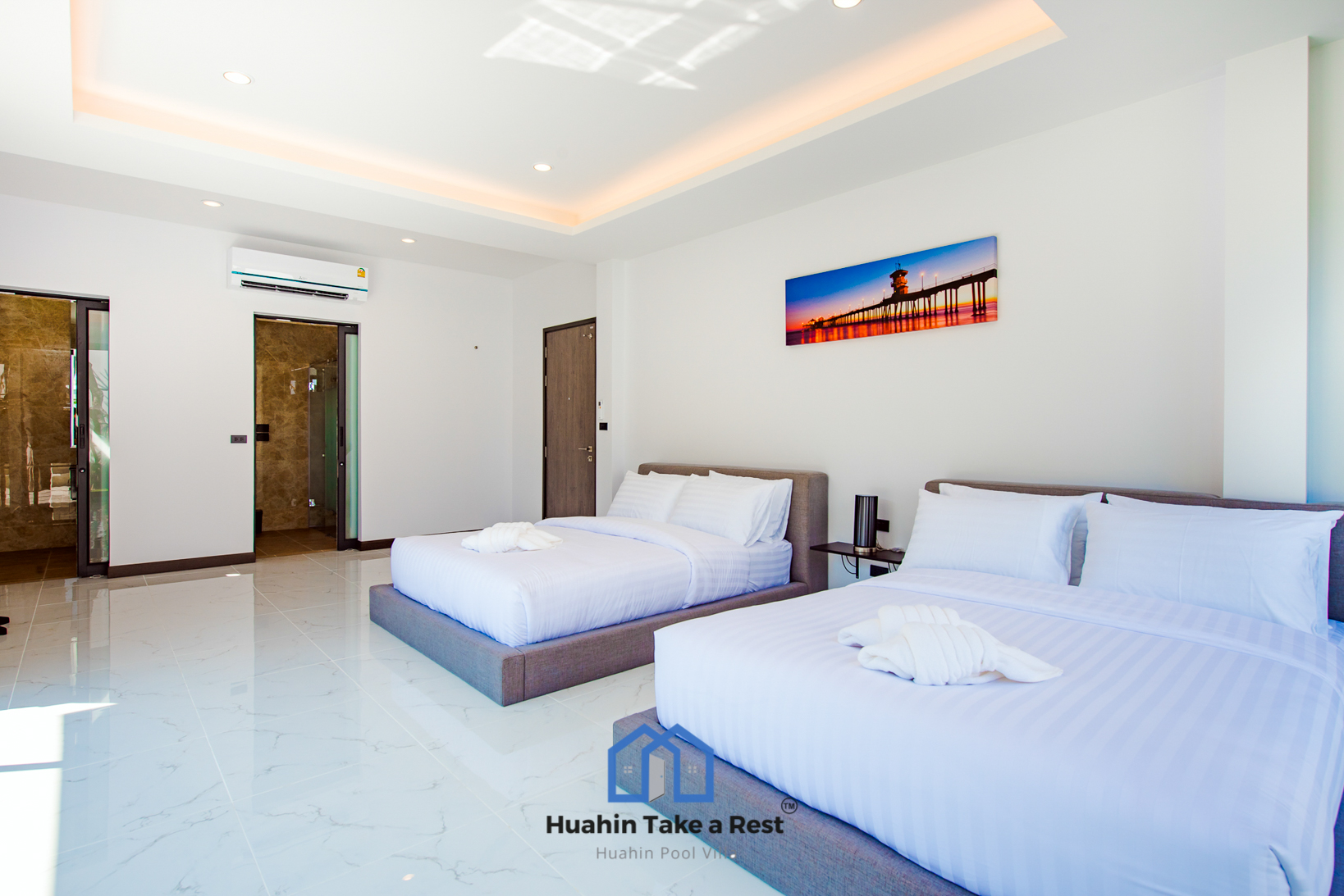 HR15039 บ้านพักติดทะเลหัวหิน The Premium Beach Villa Hua Hin