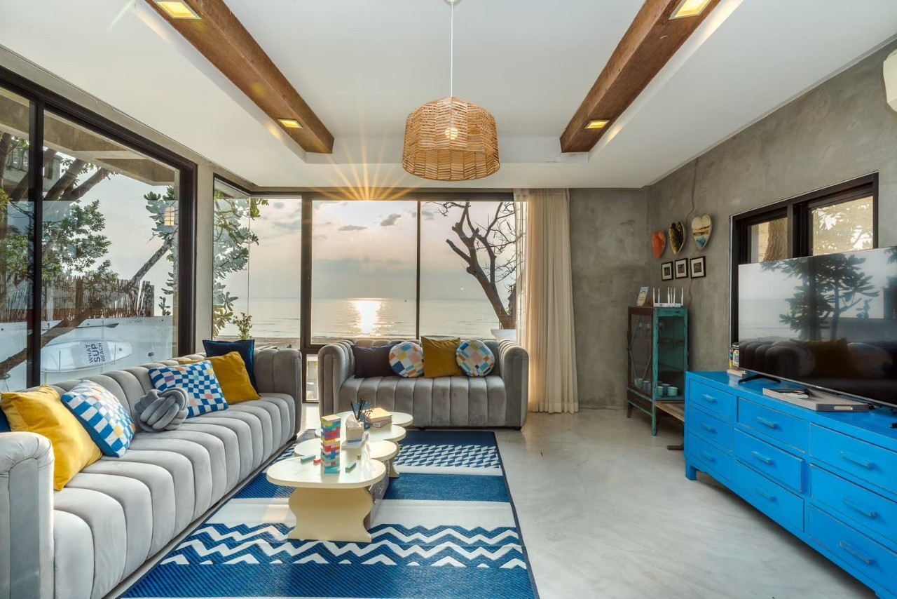 HR15075 บ้านพักติดหาดปราณบุรี The Banana Beach Villa Pranburi