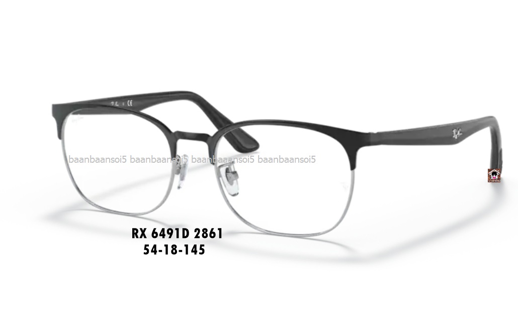 RayBan RX 6491D โปรโมชั่น กรอบแว่นตาพร้อมเลนส์ HOYA ราคา 3,500
