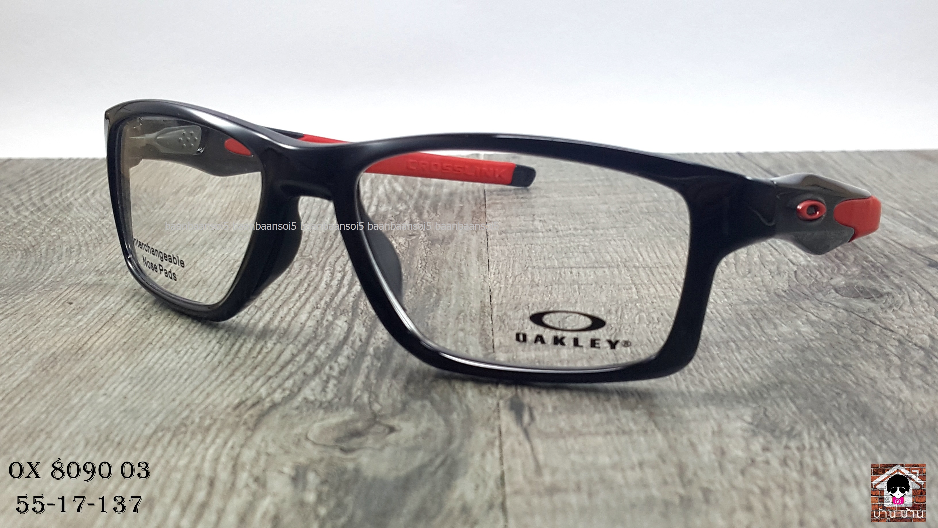 Oakley OX8090-03 CROSSLINK MNP โปรโมชั่น กรอบแว่นตาพร้อมเลนส์ HOYA ราคา 5,700 บาท