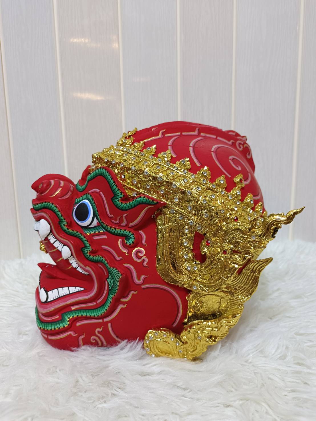 หัวโขนลิง (สีแดง) สำหรับแขวนผนัง