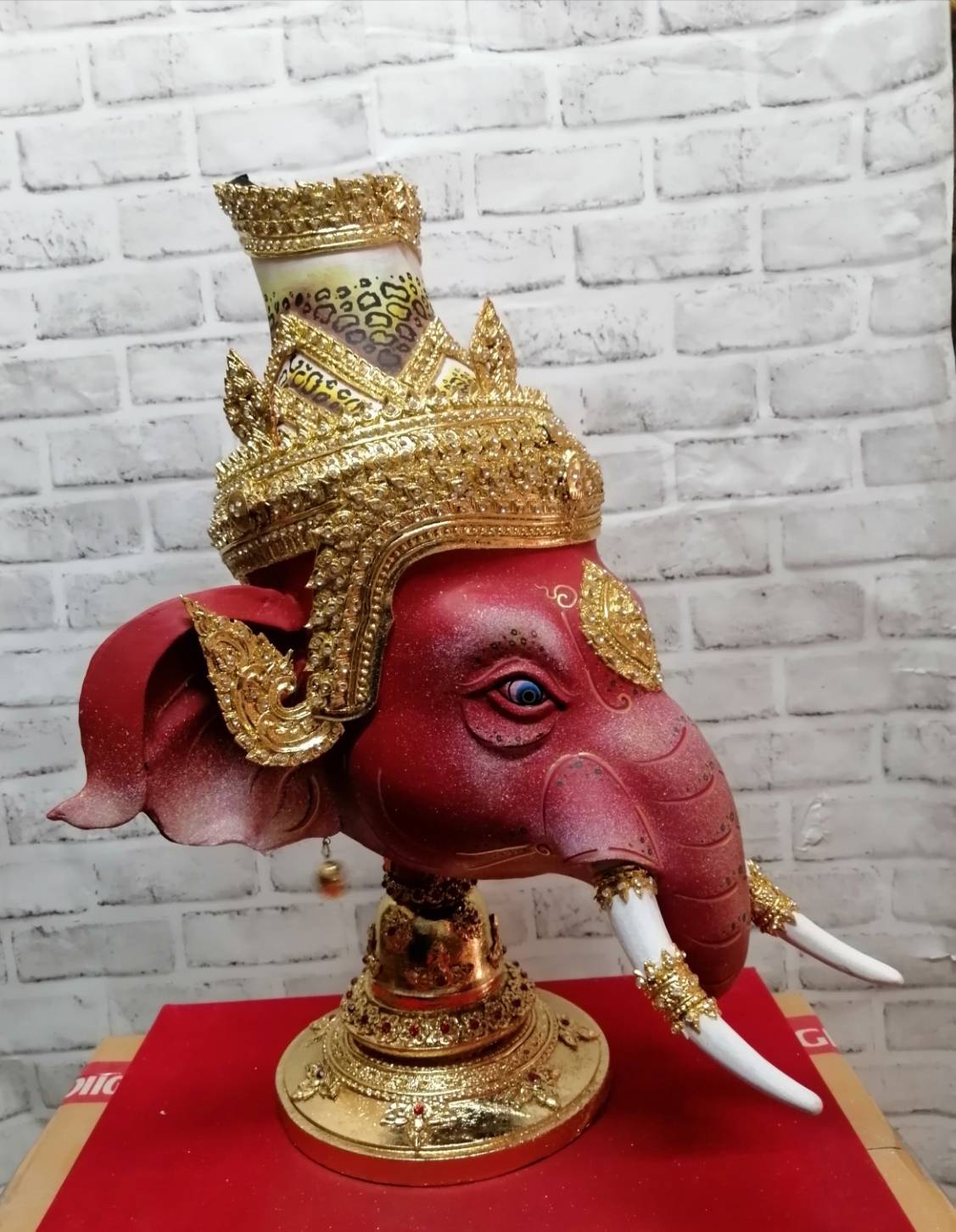 เศียรครู พระพิฆเนศ (ยอดบวช) ขนาดครอบ เกรดพรีเมี่ยม