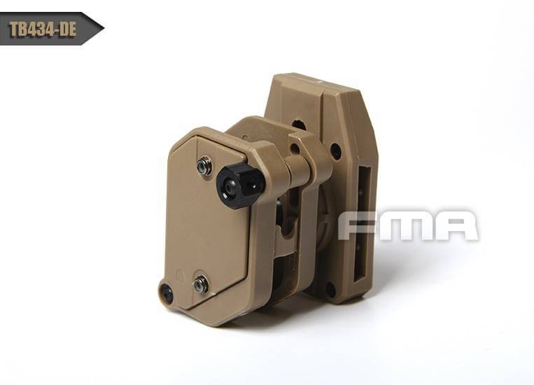 FMA multi-angle speed mag pouch ผลิตจากวัสดุ Nylon PA66 ชั้นดี ใช้กับแม็กกาซีนได้ทั้ง 9 มม/11 มม/1911 ซองปรับหนืดได้ ตามความชอบ ปรับองศา ได้ตามความถนัด ใช้สอดเข็มขัด ขนาด 1.5" 3 สี ดำ ทราย แดงเลือดนก ราคาส่ง 850 บาท