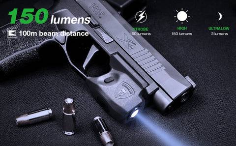 ไฟฉาย Warriorland SL-1 + ซองพกใน Kydex มี 3 รุ่นให้เลือก 🍁 รุ่น Sig Sauer P365 🍁 รุ่น G43/G43X ( เฉพาะรุ่นที่ไม่มีราง ) 🍁 รุ่น Springfield Hellcat 🔺ไฟฉาย ผลิตจาก Polymer เกรดคุณภาพ 🔺ออกแบบให้ทนทานต่อแรงรีคอยด์ได้
