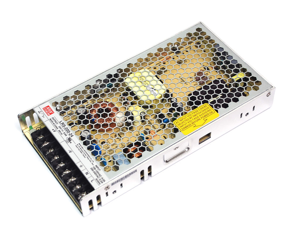 พาวเวอร์ซัพพลาย MEANWELL ของแท้ LRS-200-24 POWER SUPPLY พาวเวอร์ซัพพลาย 200W 24VDC