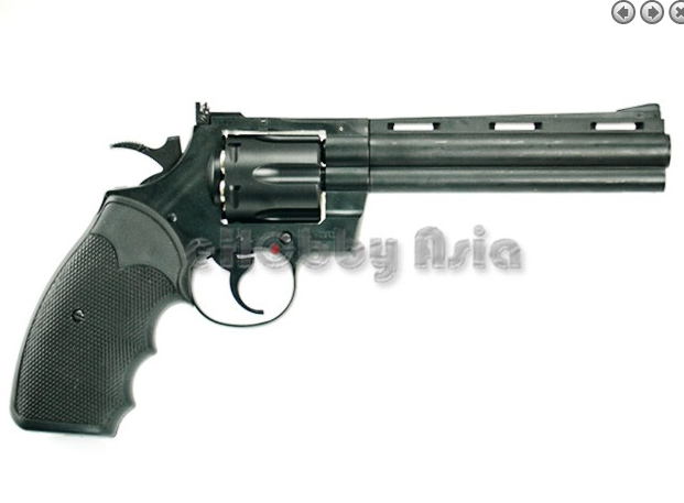 ปืนลูกโม่ Python.357 6 inch. Gas Co2 (BK)