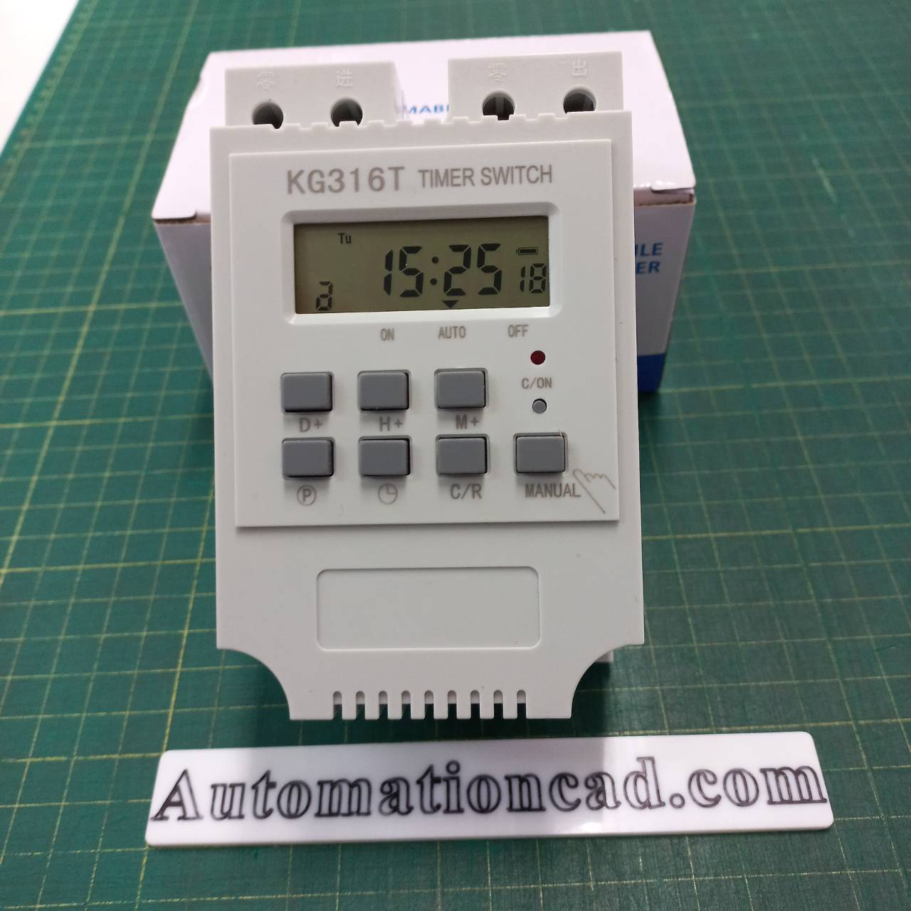 ไทม์เมอร์ KG316T 220VAC นาฬิกาตั้งเวลารายสัปดาห์ 30 โปรแกรม ไฟ 220VAC Timer Switch แบตเตอรี่ในตัว ทามเมอร์ KG316T