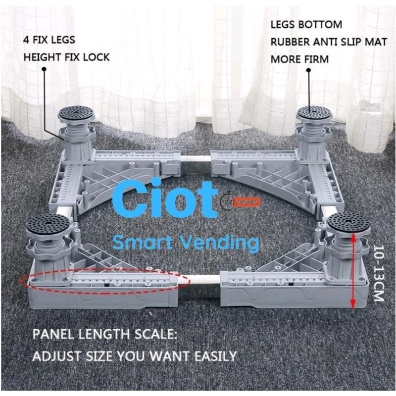 🇹🇭ฐานปรับขนาดได้ Universal ไซต์ใหญ่สุด ใช้กับเครื่องซักผ้าทั้งฝาบนและฝาหน้า เครื่องอบผ้าและตู้เย็น ได้ทุกขนาด 45-75ซม.