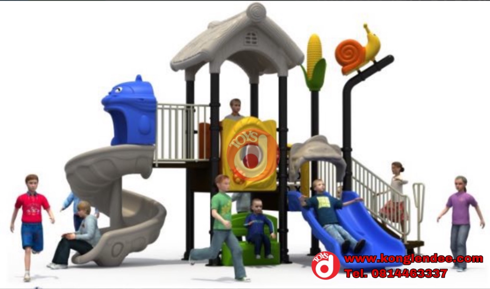 เครื่องเล่นสนาม ชุดสไลเดอร์หอคอยผจญภัย