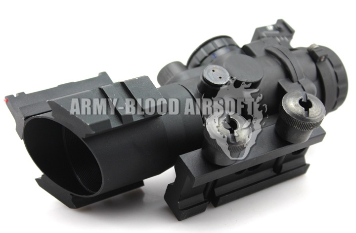 ACOG Style 4x32 Fixed Power Scope with Fiber Optic Tactical Sight and Weaver Slotsprev next