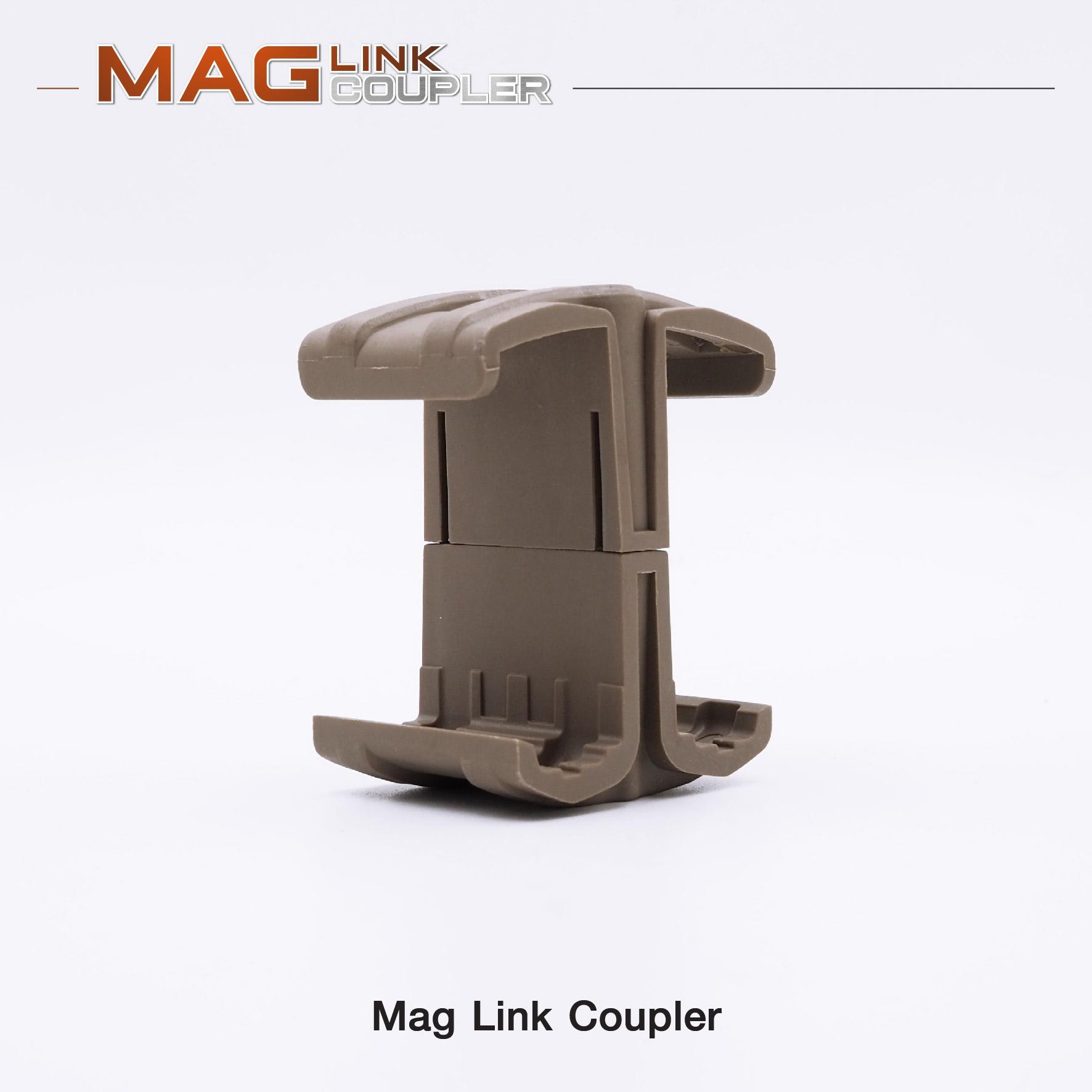 New. MagLink Coupler ⚓วัสดุ Nylon PA66 เกรดคุณภาพ ⚓ใช้สำหรับแม็กกาซีนปืน M4 ⚓สะดวกรวดเร็วในการ Reload ⚓น้ำหนักเบาพกพาง่าย 2 สี ดำ ทราย