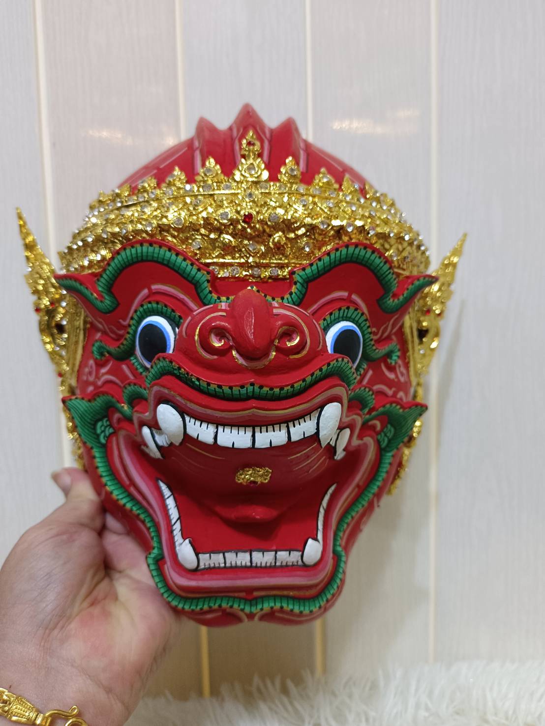 หัวโขนลิง (สีม่วง) สำหรับแขวนผนัง