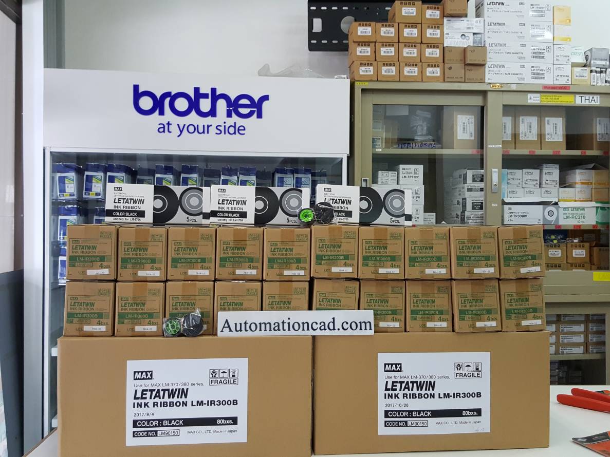ตลับหมึก ผ้าหมึก หมึกพิมพ์ MAX RIBBON LM-IR300B Max LETATWIN รุ่น LM-380, LM-390