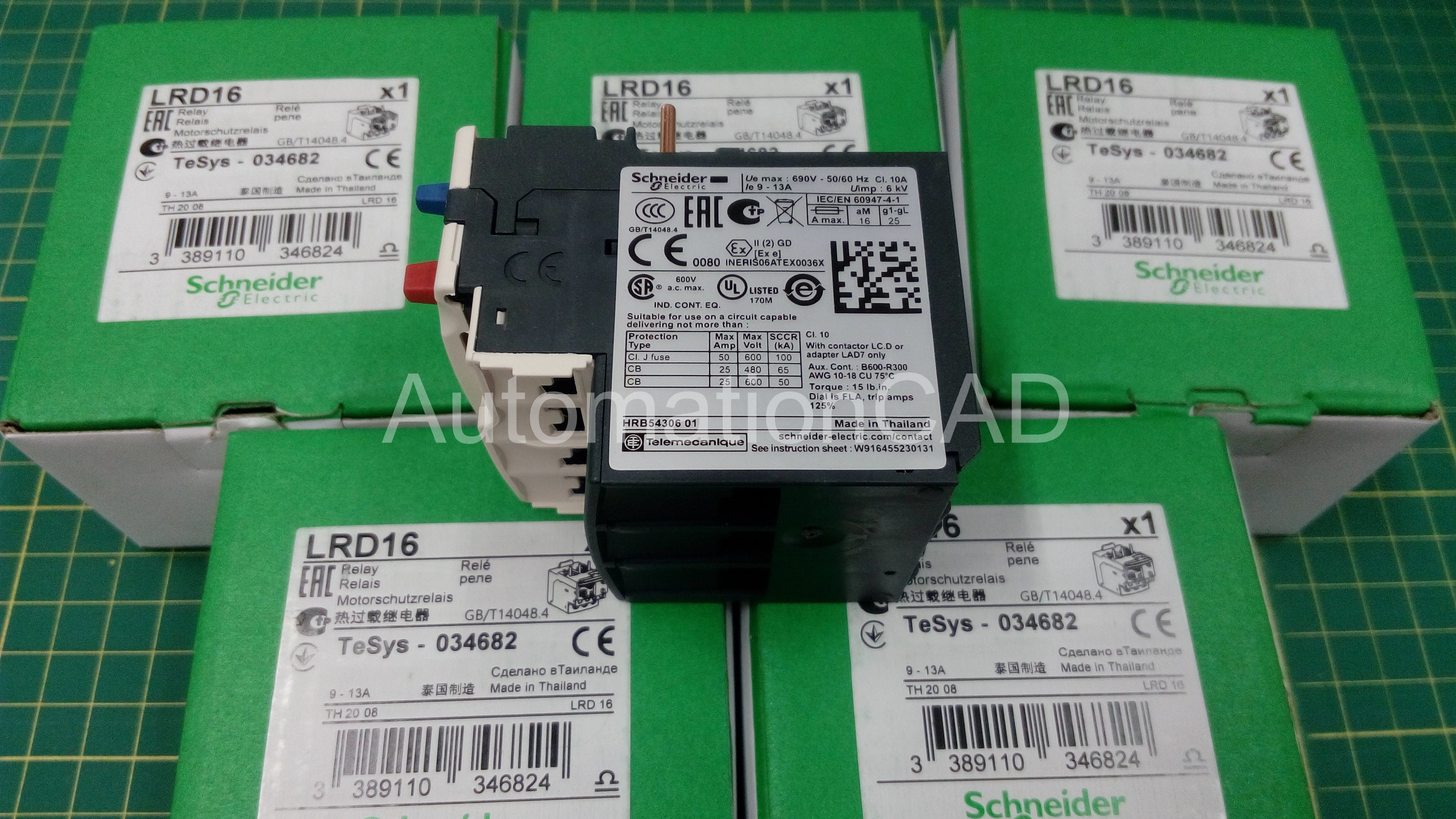 เทอร์มอล โอเวอร์โหลดรีเลย์ SCHNEIDER TeSys LRD รุ่น LRD16