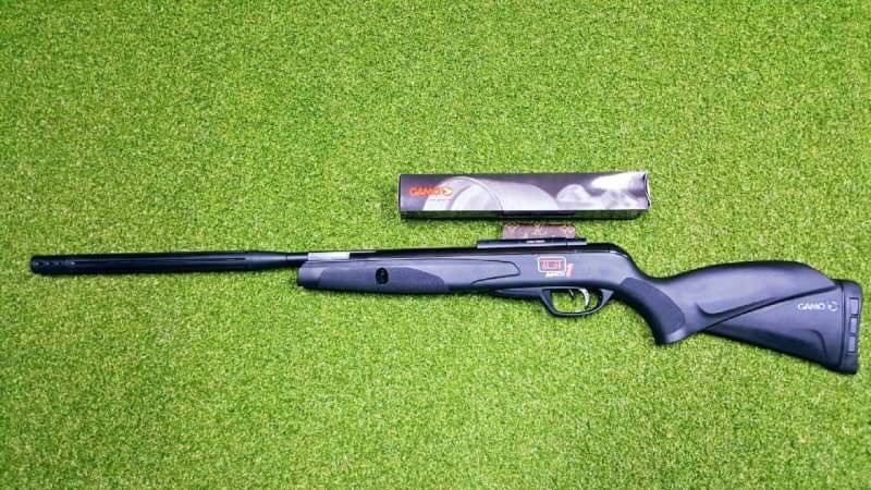 ปืนอัดลมGamo Black Bull IGT Match1 Air Rifle เบอร์ 2 ✔Gamo Scope กล้อง 4x32 ✔ไกปืนยิงนิ่ม ปรับระยะลากไกได้ ✔ระบบสปริงหักลำกล้องโช๊คแก็ส IGT ✔Silencer ปลายปืนกระบอกเก็บเสียง ✔Speed ความเร็วกระสุน 900-950Fps. ✔Body 