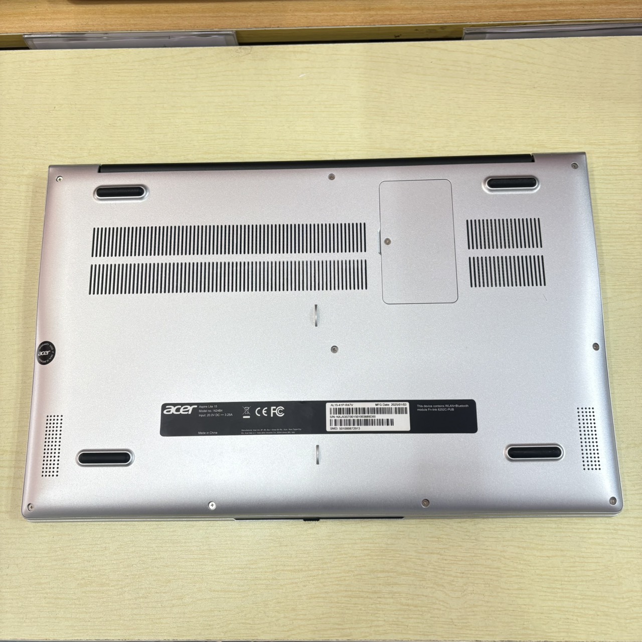 ACER ASPIRE LITE 15 AL15-41P-R47V ประกันศูนย์ 26/02/2027 สภาพเครื่อง 90%