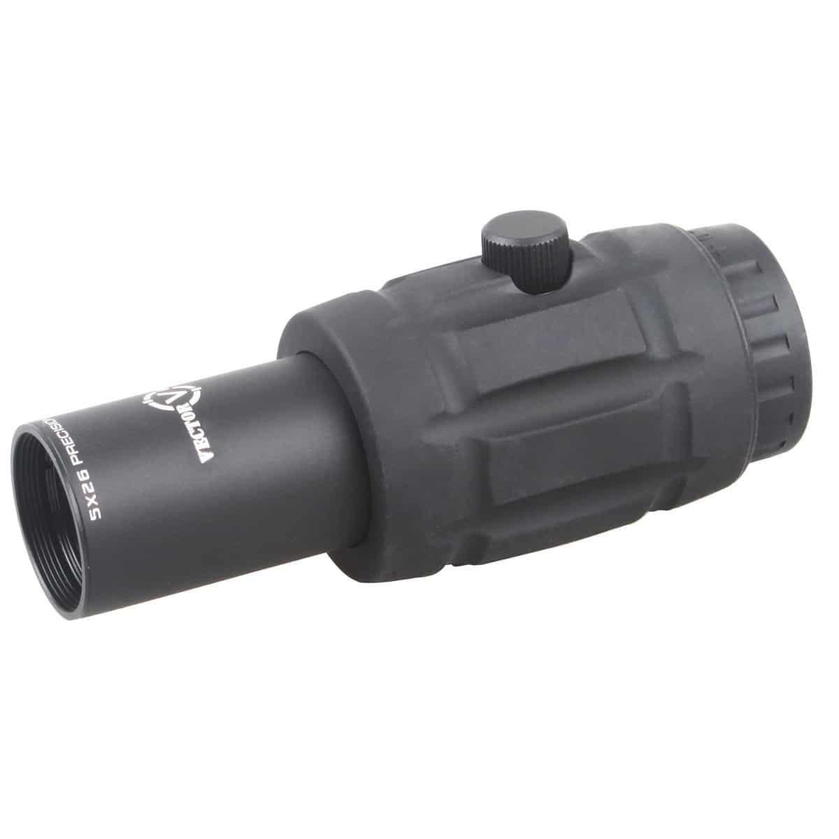 ซูมหลังดอท ยี่ห้อ Vector Optics รุ่น 5x Magnifier (Vector Optics 5x Magnifier with Flip Side Mount) คุณสมบัติ : #แข็งแรงทนทาน #ทนแรงรีคอยได้ดีเยี่ยม #มุมมองในการกวาดสายตาที่กว้าง #กำลังขยาย 5เท่า #มาพร้อมกับขาพับออกข้างได้ #ที่ปรับศูนย์เป็นแบบปรับนอก สะดว