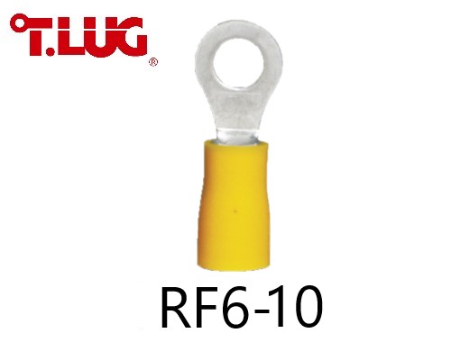 หางปลากลมหุ้ม RF6-10 TLUG ใช้กับสาย 6 sq.mm (100 ชิ้น/ห่อ)