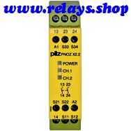 PilZ 774607 PNOZ X2.2 24VACDC 2n/o LiNE iD : RELAYS.SHOP