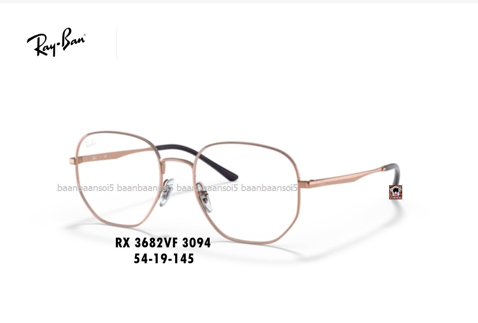 Rayban RX 3682VF โปรโมชั่น กรอบแว่นตาพร้อมเลนส์ HOYA ราคา 3,600 บาท