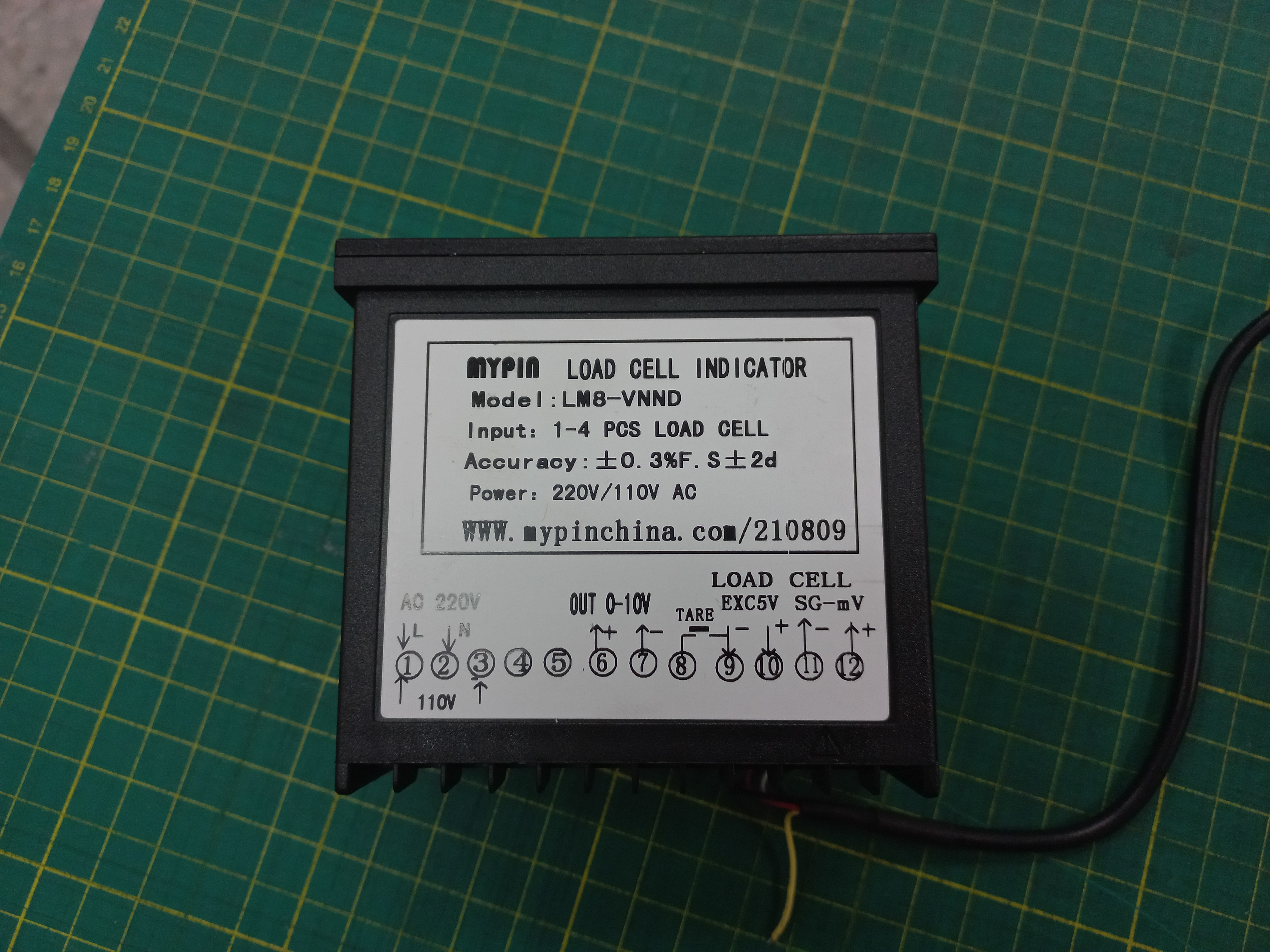 MYPIN เครื่องแสดงผล ใช้กับโหลดเซลล์ แบบดิจิตอล 220/110VAC Loadcell Indicator