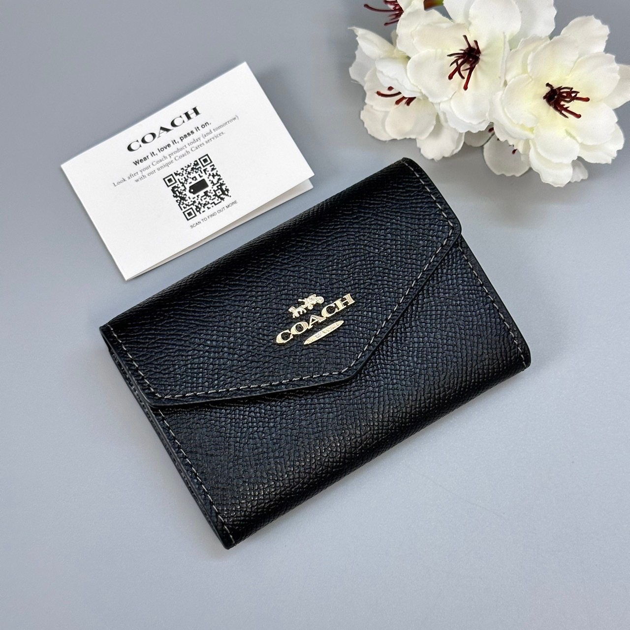 กระเป๋าใส่บัตร Coach CH487 ของแท้ 100%