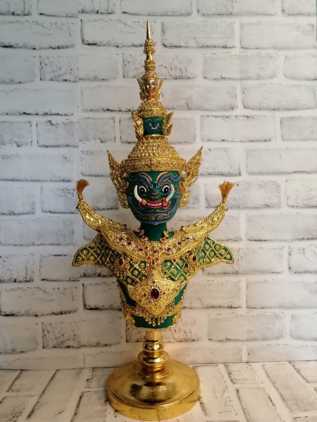 หุ่นทศกัณฐ์ พร้อมฐานทอง