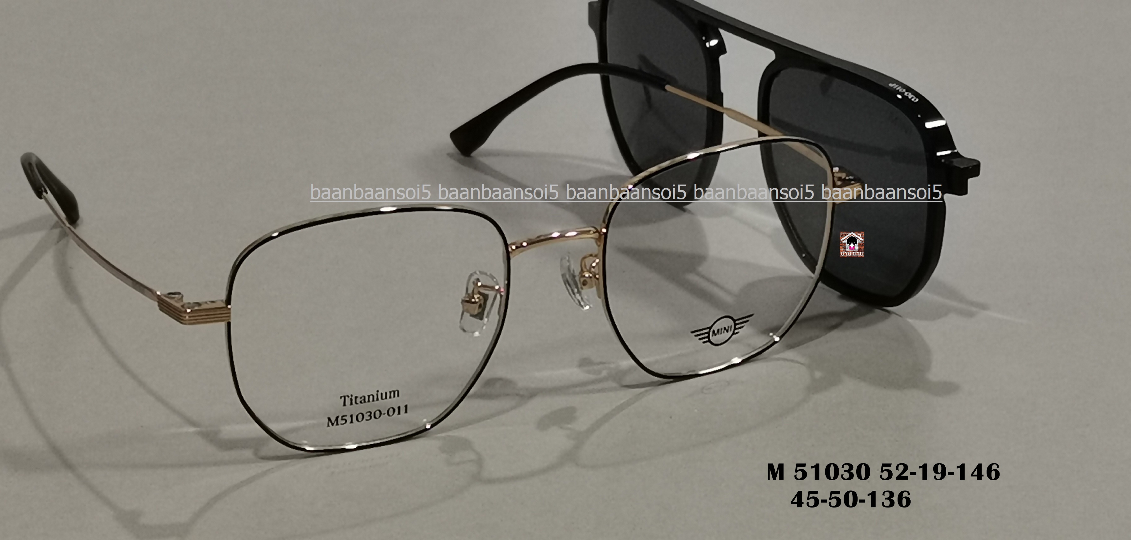 MINI M51030 โปรโมชั่น กรอบแว่นตาพร้อมเลนส์ HOYA ราคา 4,990 บาท