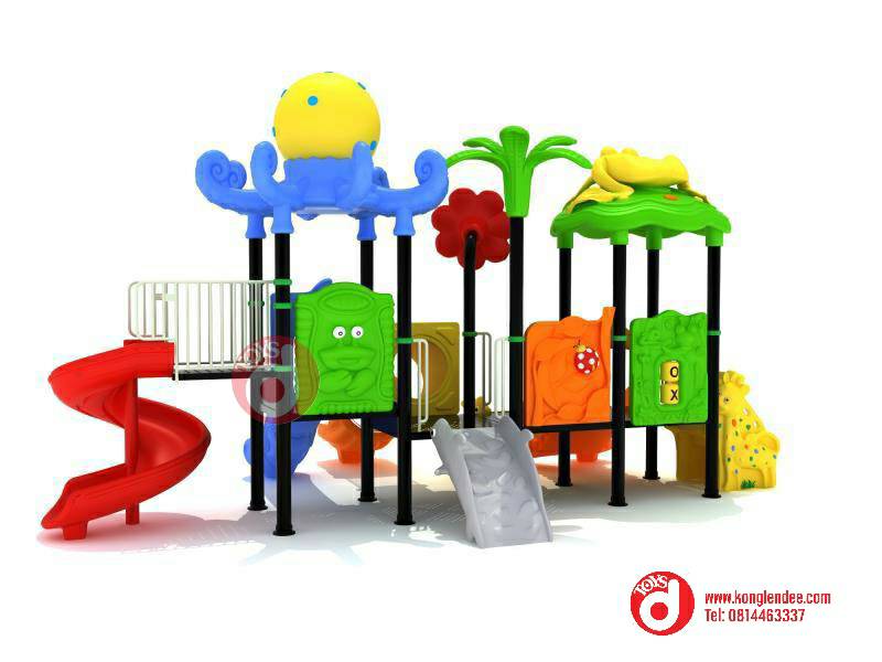 เครื่องเล่นสนาม ชุดเจ้าปลาหมึกกับกบน้อย