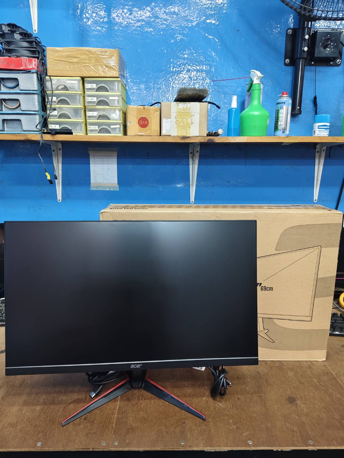 LED 27" ACER NITRO VG270EBMIPX FHD IPS 100Hz HDMI + DP + ลำโพงในตัว ประกันศูนย์ Onsite 30/12/2025