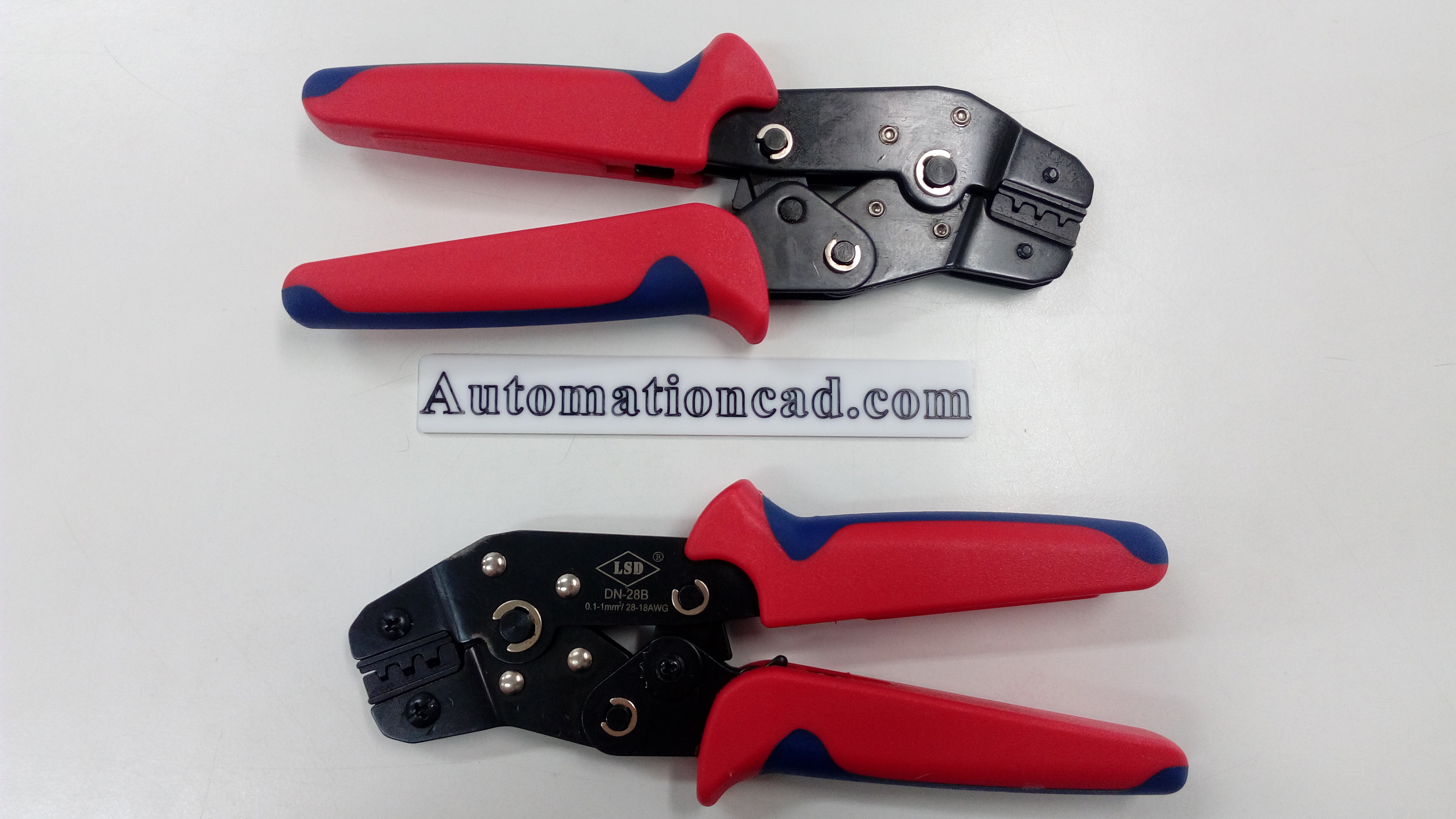 คีมย้ำหางปลา แบบย้ำหัวสายไฟ รุ่น DN-28B ใช้กับสายไฟขนาด 0.1-1 mm2