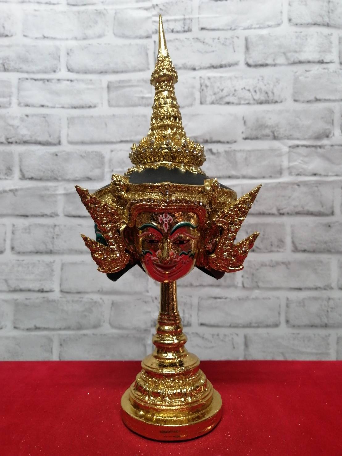 พระพรหม 4 หน้า พร้อมฐานปิดทอง (สีทอง)