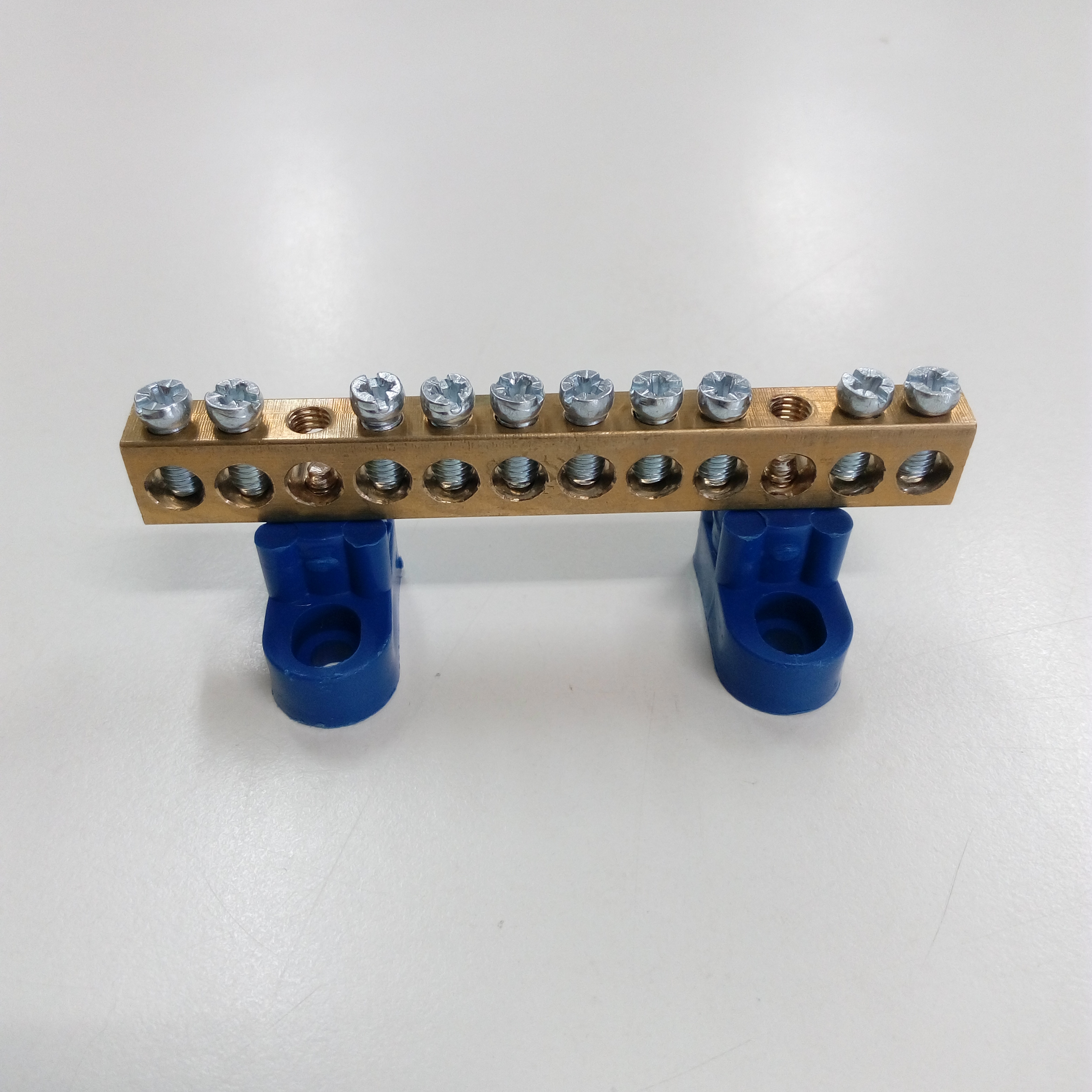 BAR กระจายไฟฟ้า 1 แถว 10 ช่อง แบบเปลือย BAR GROUND บาร์กราวด์