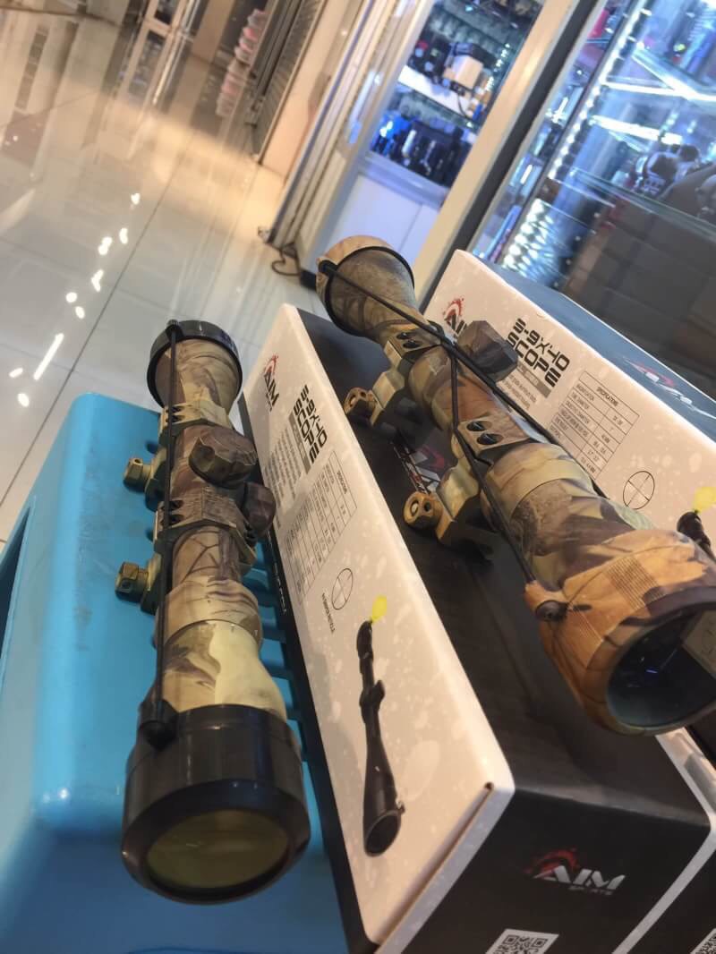 New.AIM 3-9x40 SCOPE ลายพราง มาพร้อมขาจับสโครป ราคาพิเศษ
