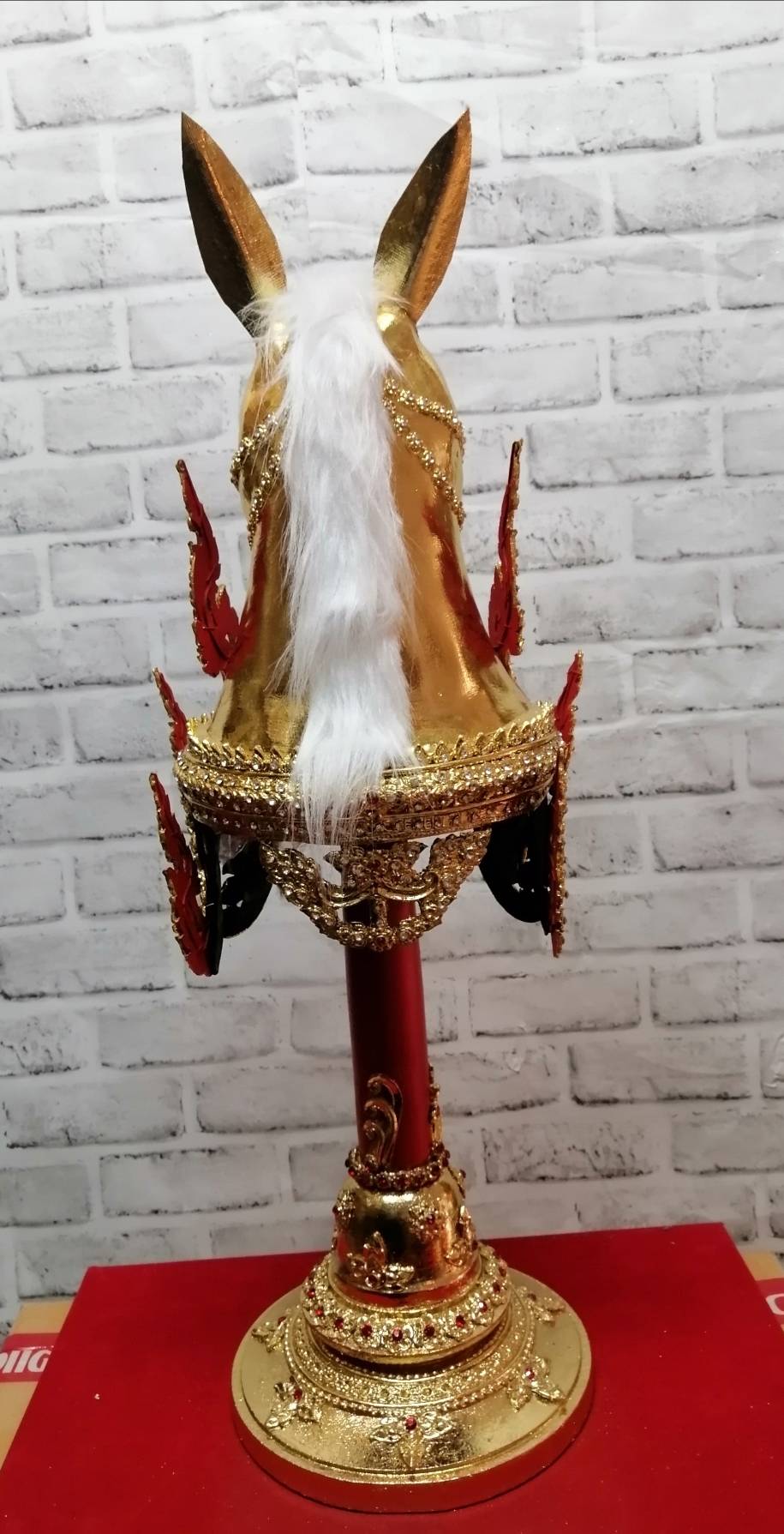 หัวม้าทอง ขนาดสวมหัว