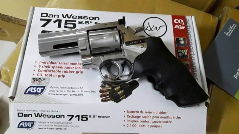 New.ASG Dan Wesson 715 2.5" Co2. สีเงิน ราคาพิเศษ