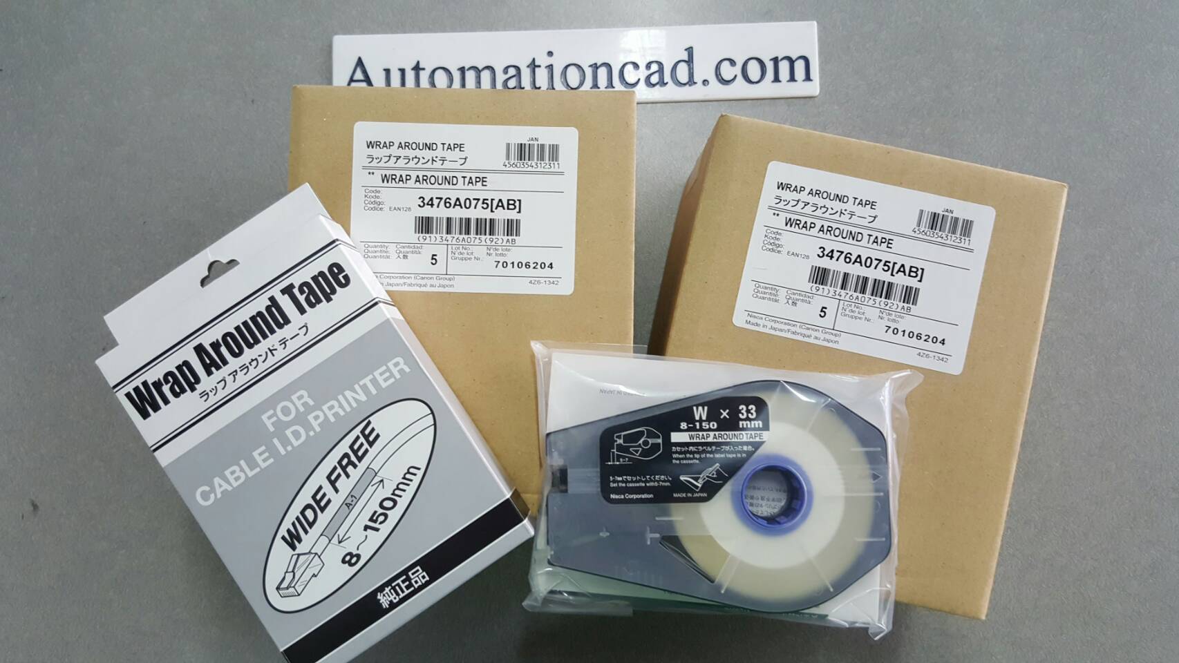 Wrap Around Tape 33mm. ใช้กับ เครื่องพิมพ์ CANON รุ่น MK1500 MK2600 MK2100 3476A075