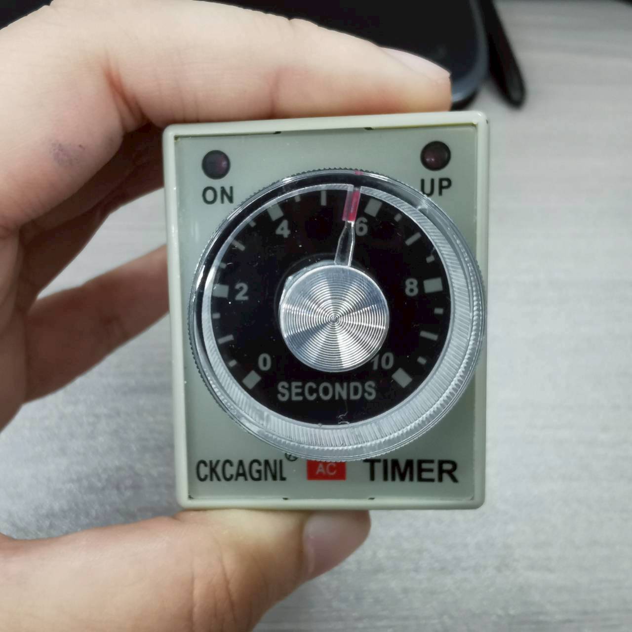CKC Timer AH3-2 220V ไทม์เมอร์ ฟรีซ็อกเก็ต ช่วงเวลา 10 วินาที Delay-ON CONTACT NO/NC 2 ชุด