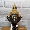 พระพิฆเนศ ขนาดกลาง 4 นิ้ว พร้อมฐานทอง (เรซิ่น)