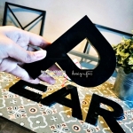 ป้ายอะคริลิคติดผนัง/ตั้งโต๊ะ " PEAR " ตกแต่งผนังร้าน สไตล์โมเดิร์น มินิมอล ลอฟท์