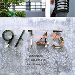 ป้ายเลขที่บ้านสแตนเลสเงาโมเดิร์น 20 ซม