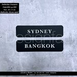 ป้ายชื่อเมือง ป้ายชื่อประเทศ ป้ายอะคริลิค อักษรนูน มีมิติ สไตล์โมเดิร์น มินิมอล ลอฟท์